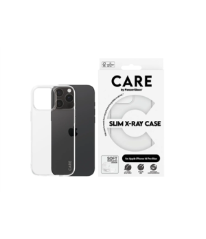 CARE Fashionable Case | Back cover | Apple | iPhone 16 Pro Max | Recycled plastic | Transparent | X-Ray Soft Basic