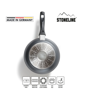 Stoneline | Made in Germany pan | 19045 | Frying | Diameter 20 cm | Suitable for induction hob | Fixed handle | Anthracite