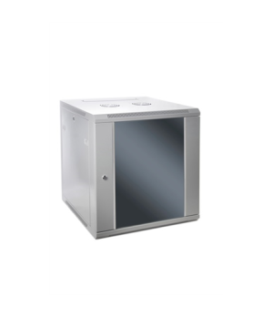 SOMI Networks | 6U, 19″ Network Wall Cabinet | 6U-60/40C | Gray | With Front Glass Doors Assembled | Depth: 40 cm