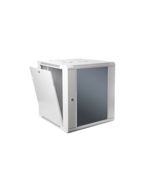 SOMI Networks | 6U, 19″ Network Wall Cabinet | 6U-60/40C | Gray | With Front Glass Doors Assembled | Depth: 40 cm