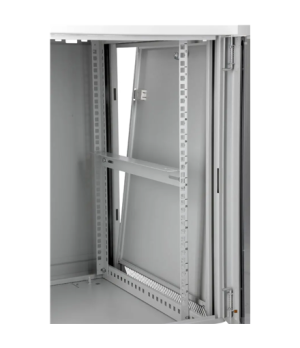 SOMI Networks | 15U, 19″ Network Wall Cabinet | 15U-60/45FPC | Gray | With Front Glass Doors Unassembled | Depth: 45 cm