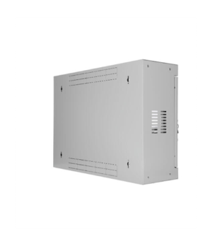 SOMI Networks | 3U, 19” Standard Vertical Installation Vertical Mount Cabinet | 3U-54/18SN | Gray | Cable Entrances Steel Doors 