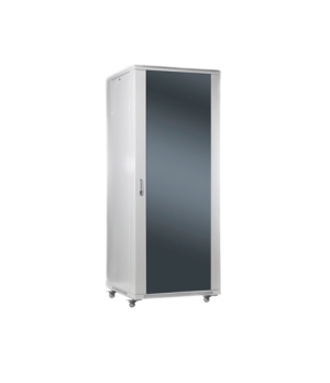 SOMI Networks | 27U, 19″ Freestanding Cabinet | 27U-60/60NAC | Gray | Max Load 800kg Removable and Lockable Side Panels Glass Do