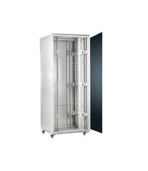 SOMI Networks | 27U, 19″ Freestanding Cabinet | 27U-60/60NAC | Gray | Max Load 800kg Removable and Lockable Side Panels Glass Do