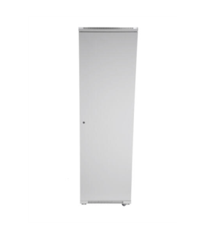 SOMI Networks | 27U, 19″ Freestanding Cabinet | 27U-60/60NAC | Gray | Max Load 800kg Removable and Lockable Side Panels Glass Do