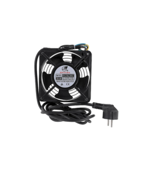 SOMI Networks | Single Fan Unit for wall mount cabinets | VENT-1C | Black | Airflow 450m3 /h Cable Schuko 1.8 m