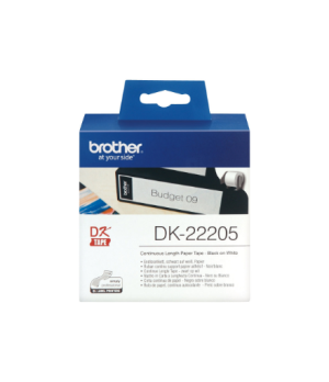 Brother | DK-22205 Continuous Length Paper Label | White | DK | 30.5 m