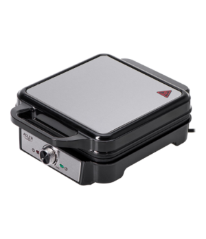 Adler Waffle Maker | AD 3083 | 1800 W | Number of pastry 4 | Belgium | Silver/Black