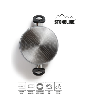 Stoneline | Cooking pot | 6741 | 2 L | 18 cm | die-cast aluminium | Grey | Lid included