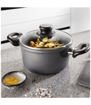 Stoneline | Cooking pot | 6741 | 2 L | 18 cm | die-cast aluminium | Grey | Lid included