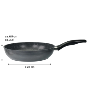 Stoneline | 6587 | Pan | Frying | Diameter 28 cm | Suitable for induction hob | Fixed handle | Anthracite