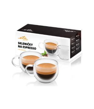 ETA | Espresso cups | ETA518091000 | For espresso coffee | 2 pc(s) | Dishwasher proof | Glass