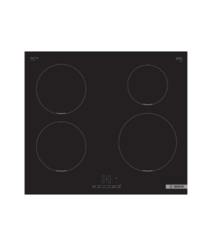 Bosch | Hob | PUE611BB5E | Induction | Number of burners/cooking zones 4 | Touch | Timer | Black