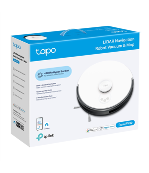 TP-LINK | LiDAR Navigation Robot Vacuum & Mop + Smart Auto-Empty Dock | Tapo RV30 | Wet&Dry | Operating time (max) 300 min | 500