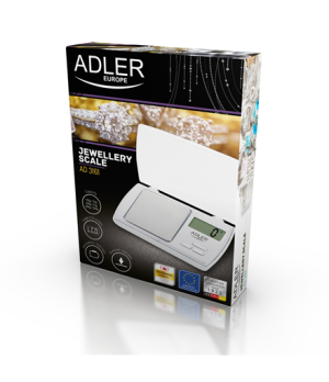 Adler | Precision scale | AD 3161 | Maximum weight (capacity) 0.5 kg | Accuracy 0.01 g | White