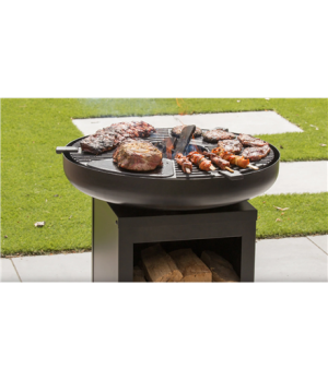 RedFire | Matanzas Firepit Plancha with Wood Storage | MAT62