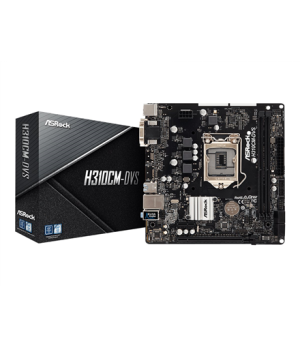 ASRock | H310CM-DVS | Processor family Intel | Processor socket LGA1151 | DDR4 DIMM | Memory slots 2 | Supported hard disk drive