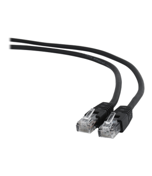 UTP Cat6 | Patch cord | PVC AWG 26 (7 x 0.15 mm wire) | Black | 5 m