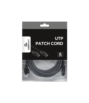 UTP Cat6 | Patch cord | PVC AWG 26 (7 x 0.15 mm wire) | Black | 5 m