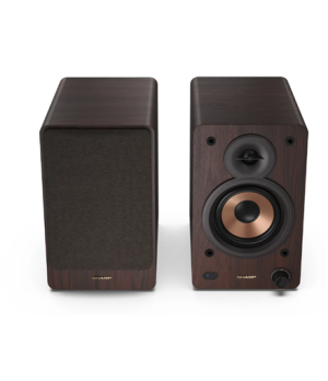 Sharp CP-SS30 Bookshelf Speakers, Brown | Sharp | Speakers | CP-SS30(BR) Bookshelf | 60 W | Bluetooth | Brown | Wireless connect