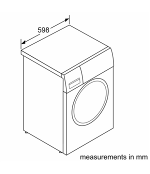 Bosch | Washing Machine | WAXH2KM1SN | Energy efficiency class B | Front loading | Washing capacity 10 kg | 1600 RPM | Depth 59 