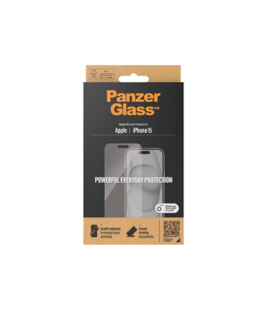 PanzerGlass | Screen protector | Apple | IPhone 15 | Glass | Transparent