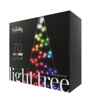 Twinkly Light Tree 2D Smart LED 70 RGBW (Multicolor + White), 2m | Twinkly | Light Tree 2D Smart LED 70, 2m | RGBW – 16M+ colors
