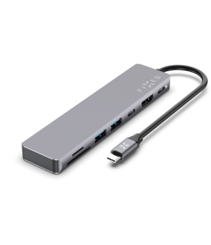 Fixed | 7-port USB-C hub card for laptops and tablets | FIXHU-CAD-GR