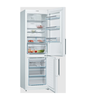 Bosch KGN367WEQ Refrigerator, Free-standing, Combi, Height 186 cm, E, Fridge 237 L, Freezer 89 L, White | Bosch | KGN367WEQ Seri