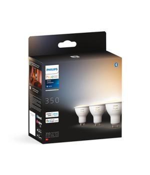 Philips Hue | WA 5W GU10 3pcs pack | GU10 | 5 W | Warm to cool white 2200-6500K | Bluetooth and Zigbee