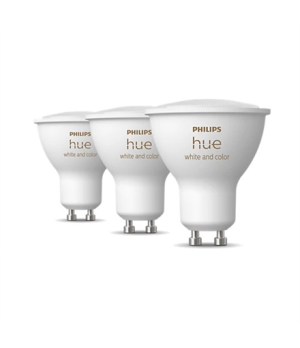 Philips Hue | WCA 5.7W GU10 3pcs pack | GU10 | 5.7 W | White and colored 2000K-6500K +16 million colors | Bluetooth and Zigbee