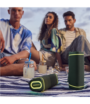 Energy Sistem | Speaker with RGB LED Lights | Yume ECO | 15 W | Waterproof | Bluetooth | Green | Portable | Wireless connection