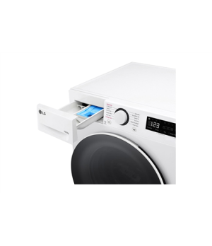 LG | Washing machine with dryer | F4DR510S0W | Energy efficiency class A-10%/D | Front loading | Washing capacity 10 kg | 1400 R