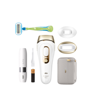 Braun Epilator PL5159 Silk-expert Pro 5 IPL Bulb lifetime (flashes) 400.000 Number of power levels 10 White/Gold