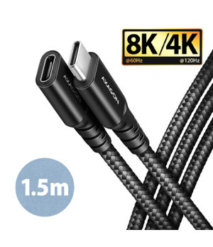 AXAGON Extension USB 20Gbps Cable | BUCM32-CF15AB | USB Type-C to USB Type-C