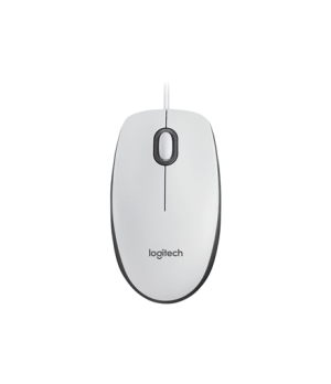 Logitech | Mouse | M100 | Wired | USB-A | White