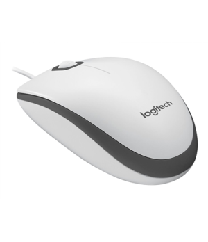 Logitech | Mouse | M100 | Wired | USB-A | White