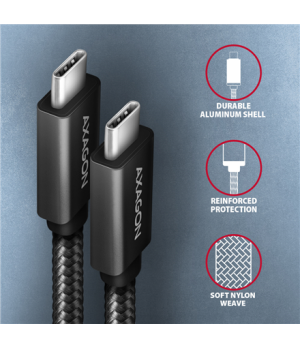 AXAGON Data and charging USB 2.0 cable | BUCM32-CM20AB | USB Type-C to USB Type-C