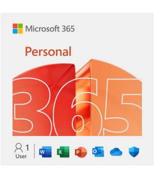 Microsoft | 365 Personal | QQ2-00012 | ESD | 1 PC/Mac user(s) | License term 1 year(s) | All Languages | Eurozone