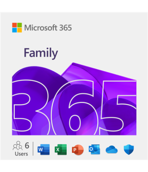 Microsoft | 365 Family | 6GQ-01897 | M365 Family | FPP | License term 1 year(s) | English | EuroZone Medialess