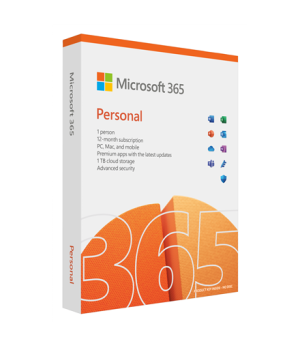 Microsoft | 365 Personal | QQ2-01897 | M365 Personal | FPP | License term 1 year(s) | English | EuroZone Medialess