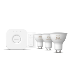 Philips Hue WCA Starter Kit 3pcs, Bridge, Switch | GU10 | 4.2 W | White and colour light