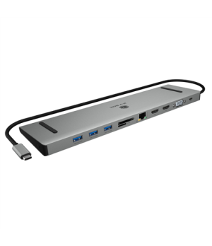 Raidsonic Docking Station | IB-DK2106a-CPD | Ethernet LAN (RJ-45) ports 1 | VGA (D-Sub) ports quantity 1 | HDMI ports quantity 2