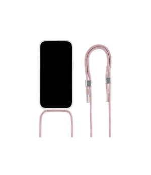 Fixed | MagPure Neck | Back Cover with Lanyard | Apple | iPhone 16 Pro Max | TPU | Clear, Pink