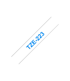 Brother | TZe-223 Laminated tape | Blue on White | TZe | 8 m | 0.9 cm