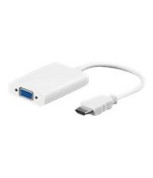 Goobay | HDMI/VGA adapter, nickel plated | 51758 | White | HDMI male (type A) | VGA female (15-pin)