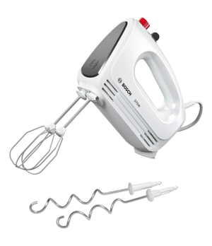 Bosch | Hand Mixer | MFQ22100 CleverMixx | Hand Mixer | 375 W | Number of speeds 4 | Turbo mode | White/Dark Grey