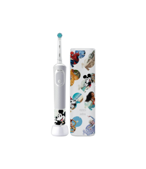 Oral-B | Electric Toothbrush with Travel Case | Vitality PRO Kids Disney 100 | Rechargeable | For kids | Number of brush heads i