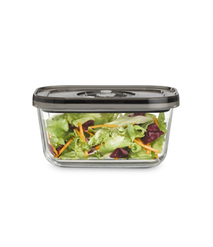 Caso | Glass Vacuum Containers with Plastic Lid (2 pcs) | VacuBoxx Eco-Duo S | Transparent