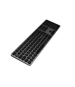 Belaidė klaviatūra SATECHI, iki 3 įrenginių, sidabrinė/juoda